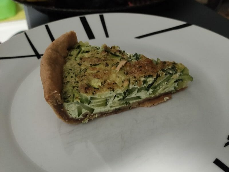 Cliquez pour zoomer ! Tarte aux courgettes et au pesto Thermomix par Galou