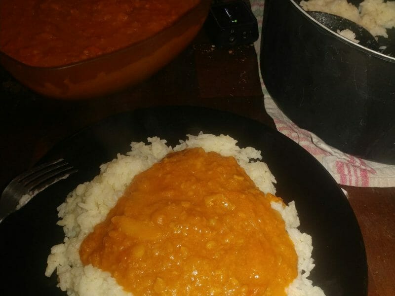 Cliquez pour zoomer ! Curry de pois chiches au lait de coco Thermomix par stephabby