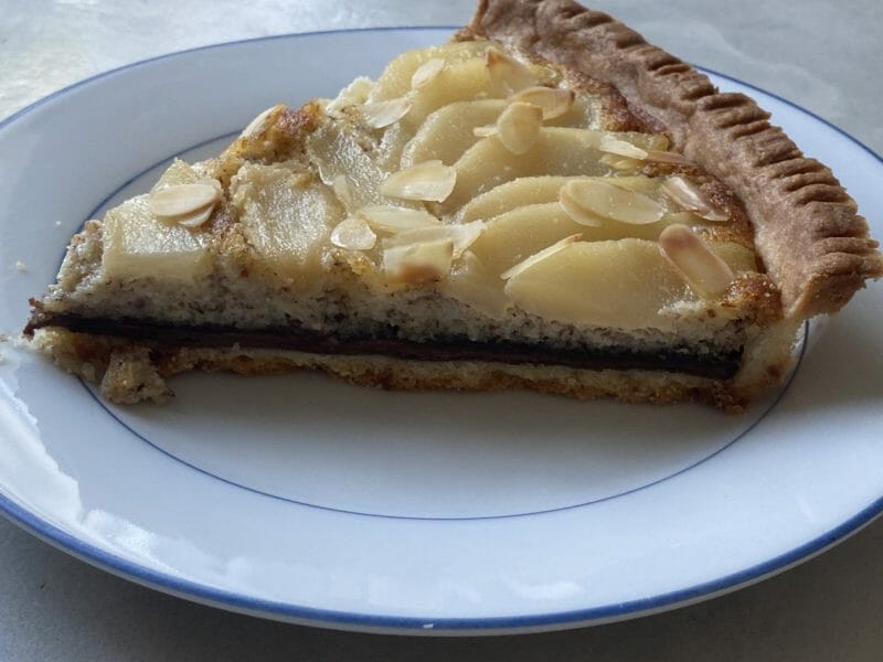 Cliquez pour zoomer ! Tarte aux poires sur lit de chocolat Thermomix par takamina75