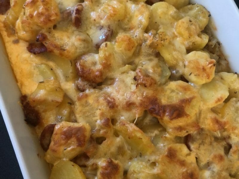 Cliquez pour zoomer ! Gratin de pommes de terre au chorizo Thermomix par annabelle_84200
