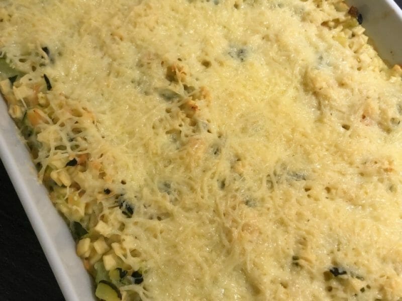 Cliquez pour zoomer ! Gratin de crozets aux courgettes et saumon fumé Thermomix par annabelle_84200