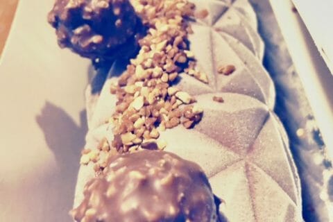 Cliquez pour zoomer ! Bûche Ferrero Rocher au Thermomix