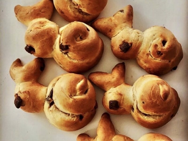 Cliquez pour zoomer ! Brioches lapin de Pâques Thermomix par ClairDelune