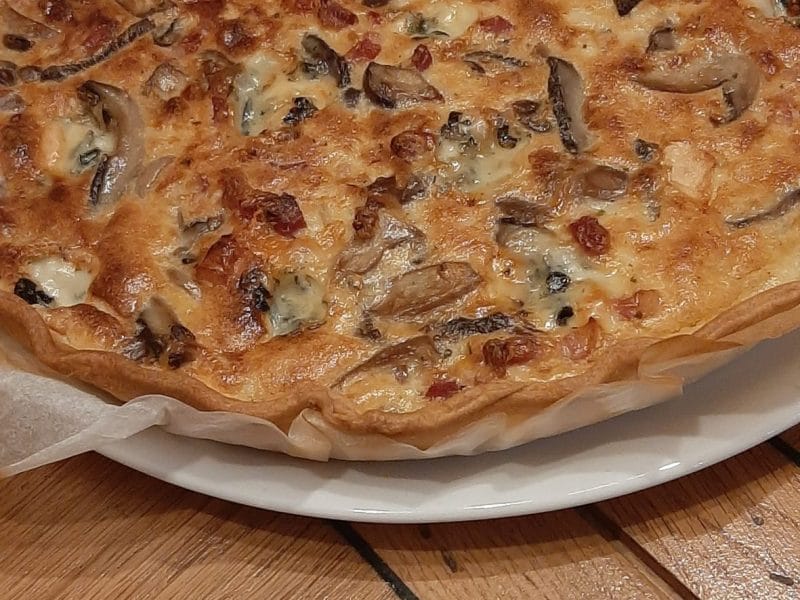Cliquez pour zoomer ! Tarte champignons et lardons Thermomix par mylou68