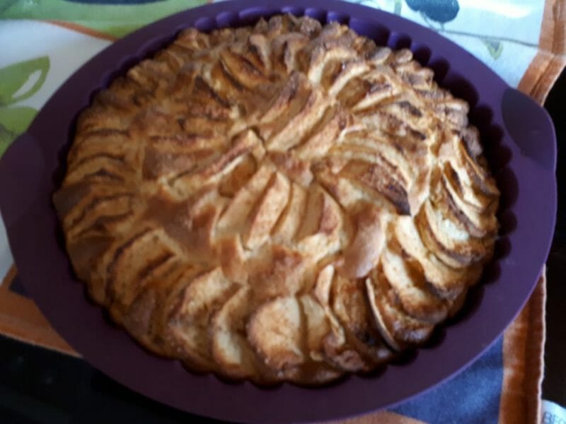 Cliquez pour zoomer ! Gâteau aux pommes et mascarpone Thermomix par Patrixia