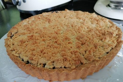 Cliquez pour zoomer ! Tarte aux cerises façon crumble Thermomix par cleevi