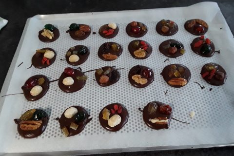 Cliquez pour zoomer ! Mendiants au chocolat au Thermomix