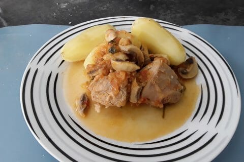 Cliquez pour zoomer ! Veau Marengo au Thermomix