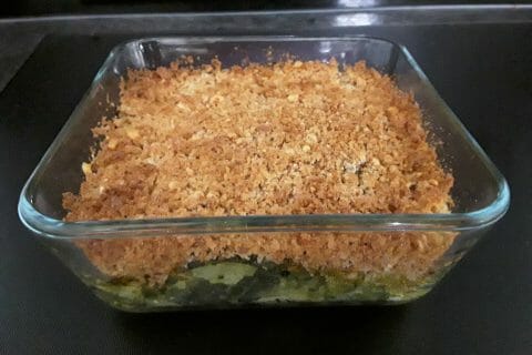 Cliquez pour zoomer ! Crumble courgettes, basilic et parmesan au Thermomix