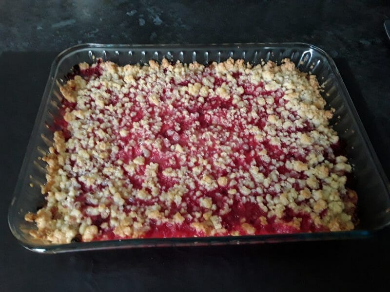 Cliquez pour zoomer ! Tarte aux groseilles façon crumble Thermomix par catarina350