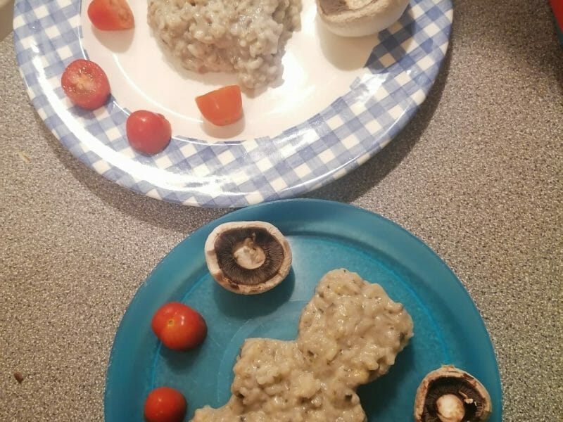 Cliquez pour zoomer ! Risotto champignons et courgettes Thermomix par laly1505