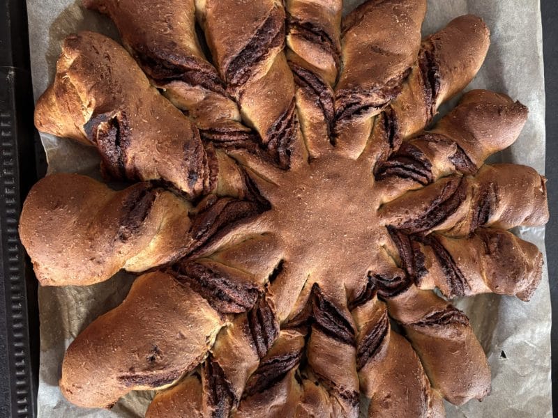 Cliquez pour zoomer ! Brioche étoilée au Nutella Thermomix par Snie_31