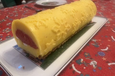 Cliquez pour zoomer ! Bûche glacée mangue et framboise Thermomix par Snie_31