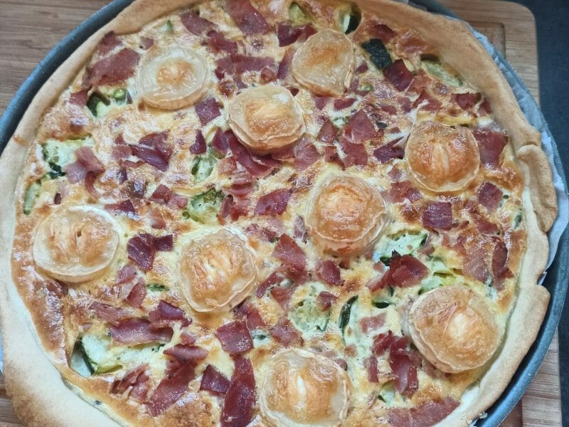Cliquez pour zoomer ! Tarte courgette, jambon & chèvre Thermomix par fafoo