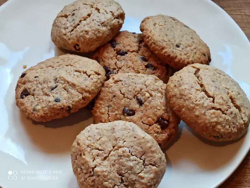 Cliquez pour zoomer ! Biscuits aux flocons d’avoine et amandes Thermomix par fafoo