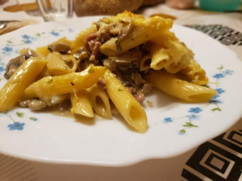 Cliquez pour zoomer ! Gratin de pennes aux champignons Thermomix par virginie_584