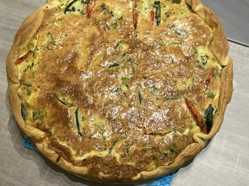 Cliquez pour zoomer ! Quiche poivrons et courgettes Thermomix par micaela1401