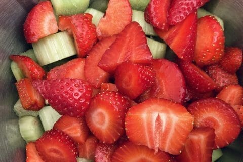 Cliquez pour zoomer ! Confiture fraise rhubarbe Thermomix par micaela1401