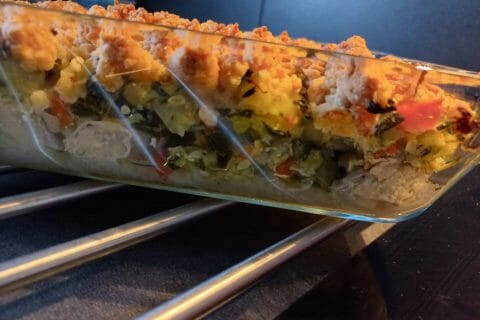 Cliquez pour zoomer ! Crumble poulet, courgettes et parmesan Thermomix par helene@29