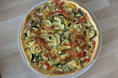 Cliquez pour zoomer ! Quiche poivrons et courgettes Thermomix par sonia_2515