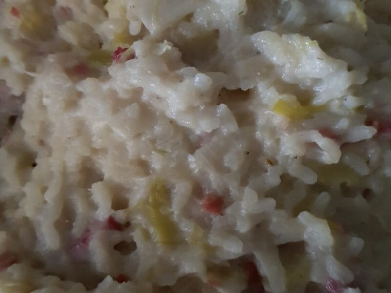 Cliquez pour zoomer ! Risotto poireaux et lardons Thermomix par choupette1974