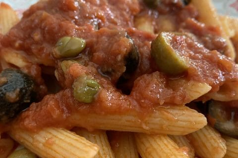 Cliquez pour zoomer ! Penne alla puttanesca Thermomix par myriam_1901