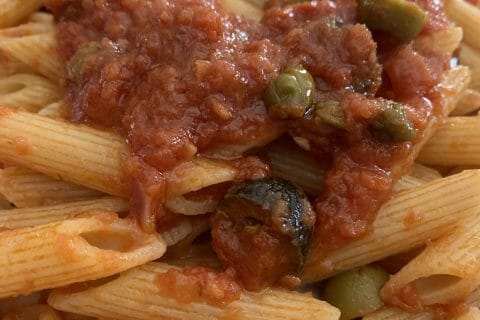 Cliquez pour zoomer ! Penne alla puttanesca Thermomix par myriam_1901