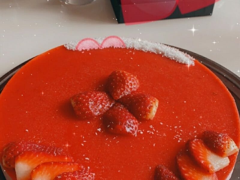 Cliquez pour zoomer ! Bavarois aux fraises Thermomix par mirza_1