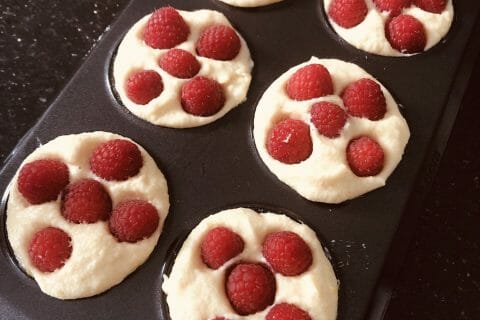 Cliquez pour zoomer ! Gâteau à la ricotta, amandes et framboises Thermomix par patycookie