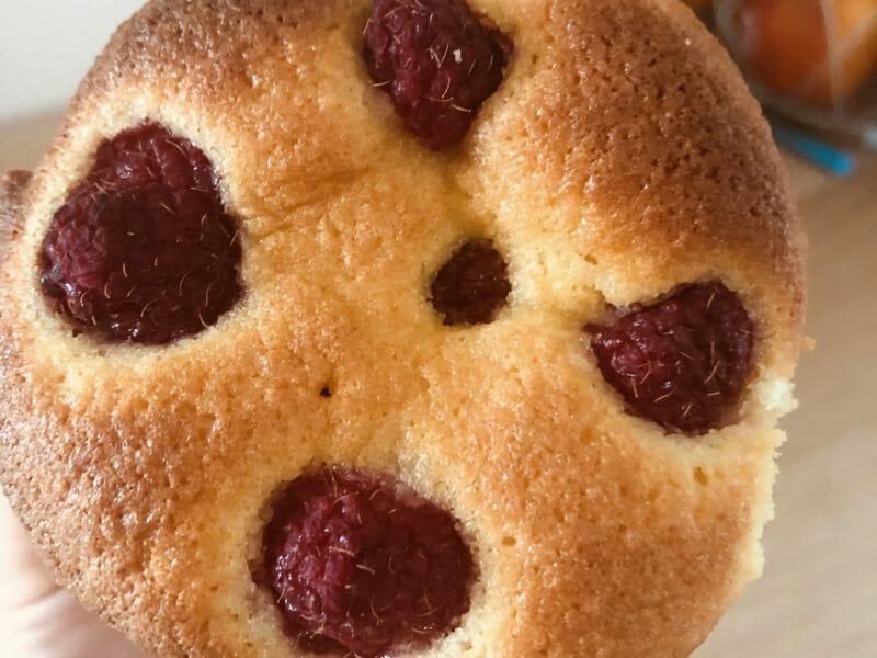 Cliquez pour zoomer ! Gâteau à la ricotta, amandes et framboises Thermomix par patycookie