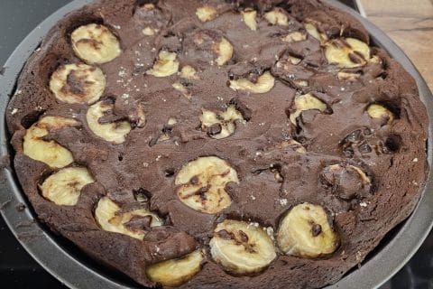 Cliquez pour zoomer ! Brownie fondant choco-banane Thermomix par patycookie