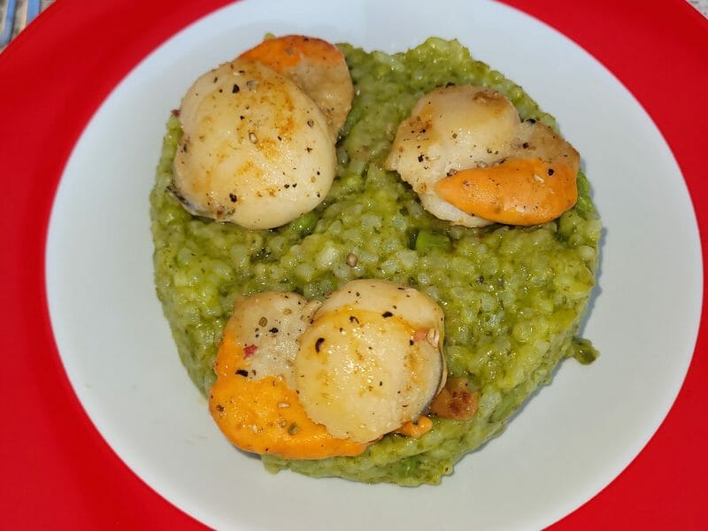 Cliquez pour zoomer ! Risotto aux épinards et petits pois Thermomix par pauline_538