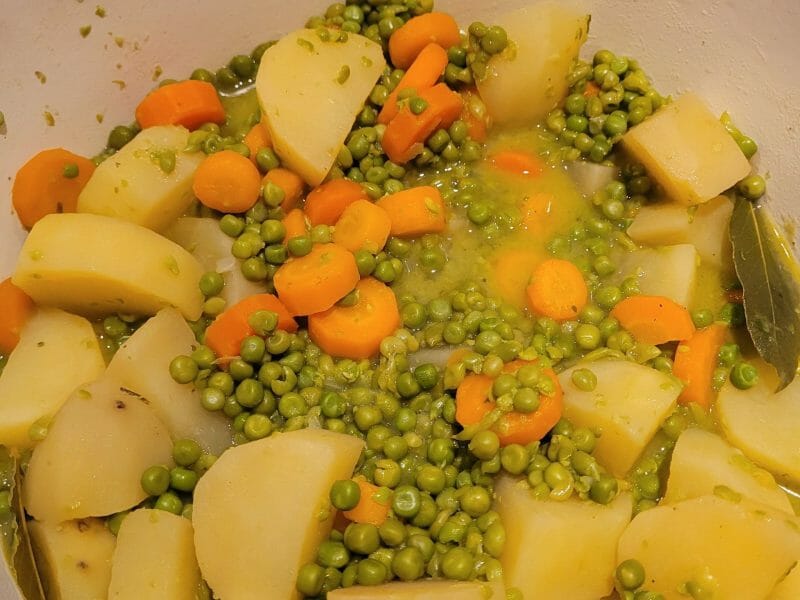 Jardinière de légumes aux lardons au Thermomix - Cookomix