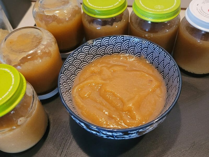 Compote pomme rhubarbe au Thermomix