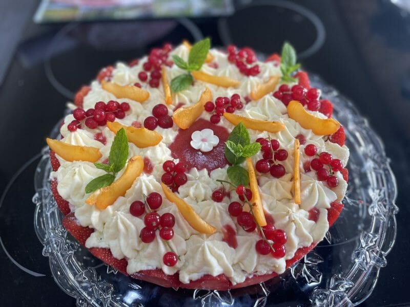 Cliquez pour zoomer ! Bavarois aux framboises Thermomix par elodie_1206