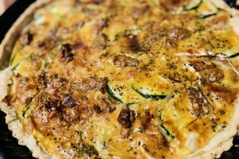 Cliquez pour zoomer ! Tarte courgettes, chèvre et pignons de pin Thermomix par beautyblue