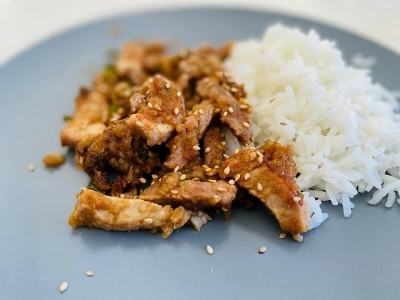 Cliquez pour zoomer ! Dwaeji Bulgogi – Porc épicé à la coréenne Thermomix par beautyblue