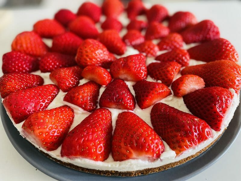 Cliquez pour zoomer ! Tarte aux fraises sans cuisson Thermomix par beautyblue
