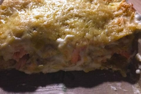 Cliquez pour zoomer ! Lasagnes au saumon et poireaux Thermomix par Chan tal