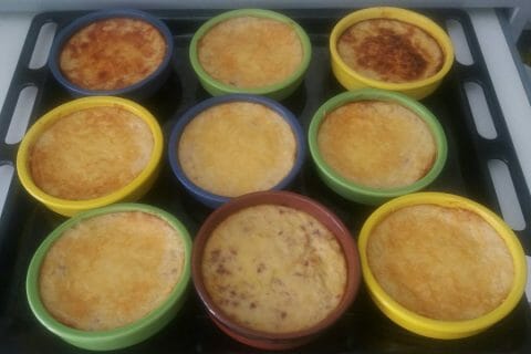 Cliquez pour zoomer ! Clafoutis de poireaux et lardons au Thermomix