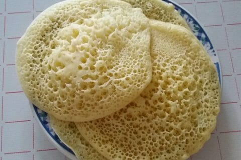 Cliquez pour zoomer ! Baghrir (crêpes mille trous) au Thermomix