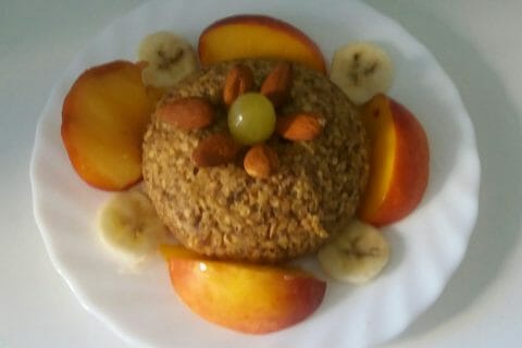 Cliquez pour zoomer ! Bowl cake banane et pépites de chocolat au Thermomix