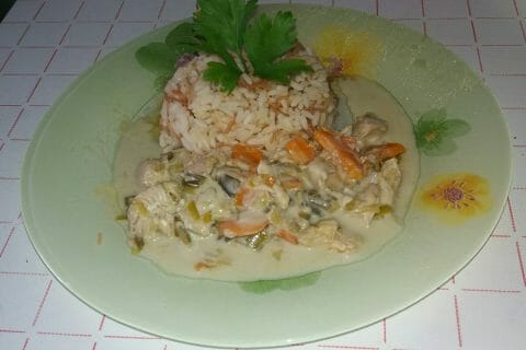 Cliquez pour zoomer ! Blanquette de dinde au bleu d’auvergne au Thermomix