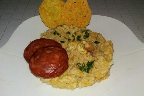 Cliquez pour zoomer ! Risotto de butternut aux châtaignes au Thermomix
