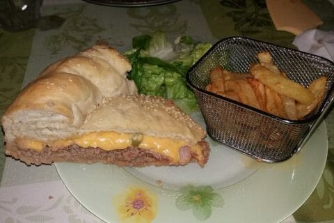 Cliquez pour zoomer ! Cheeseburger XXL au Thermomix