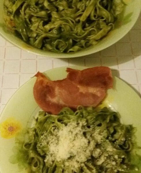 Cliquez pour zoomer ! Tagliatelles à la crème d’épinards Thermomix par Adenium13