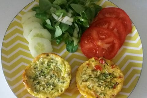 Cliquez pour zoomer ! Mini frittatas à la courgette et chèvre Thermomix par Adenium13