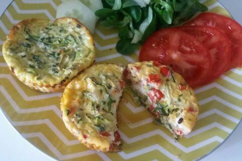 Cliquez pour zoomer ! Mini frittatas à la courgette et chèvre Thermomix par Adenium13