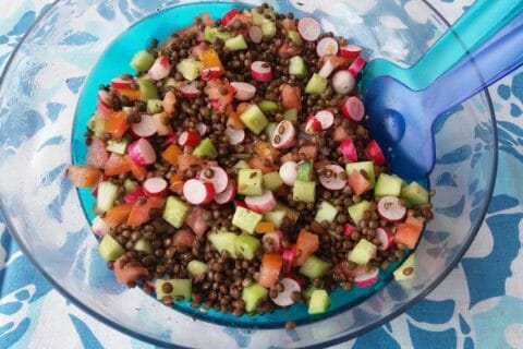 Cliquez pour zoomer ! Salade de lentilles Thermomix par Adenium13