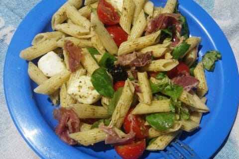 Cliquez pour zoomer ! Salade de penne à l’italienne au Thermomix